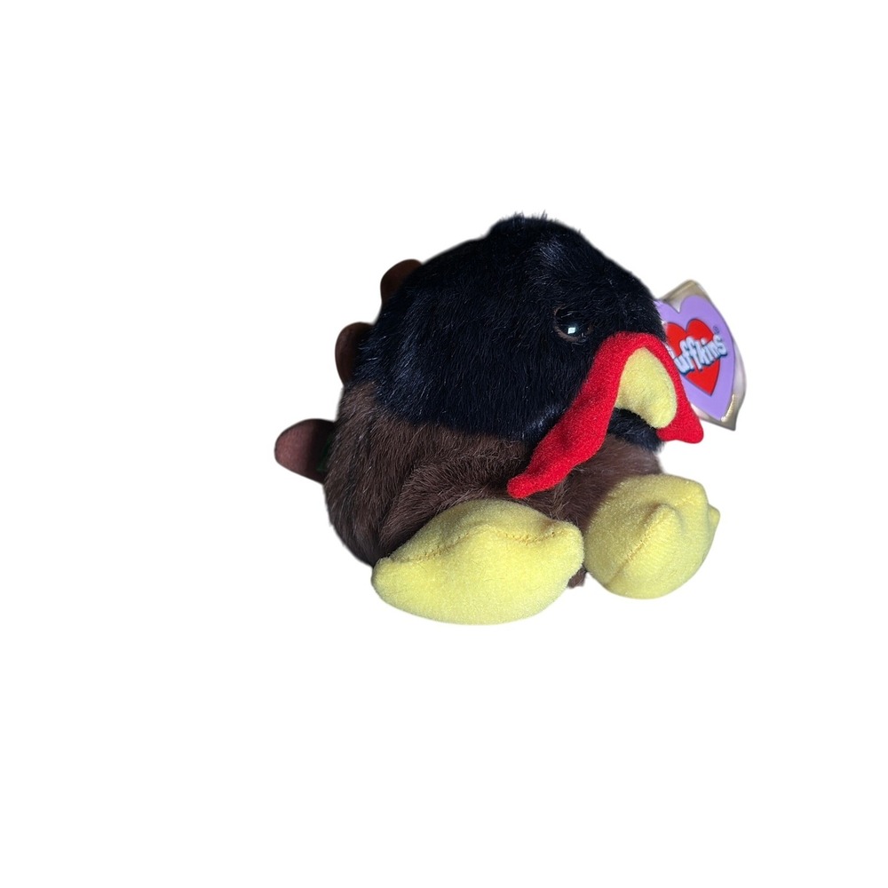 Vintage Swibco Puffkins Strut the Turkey Plush Stuffed Animal 1994 Collector Toy